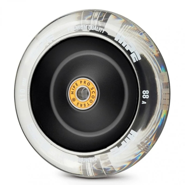 Колесо трюкового самоката Hipe H5 110mm Transparent/White