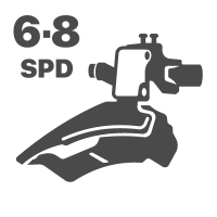 Перемикачі передні 6-8 spd