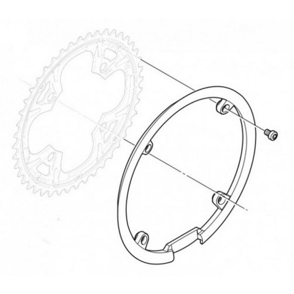 Захист зірки шатунів Shimano Alivio 44T - фото 1
