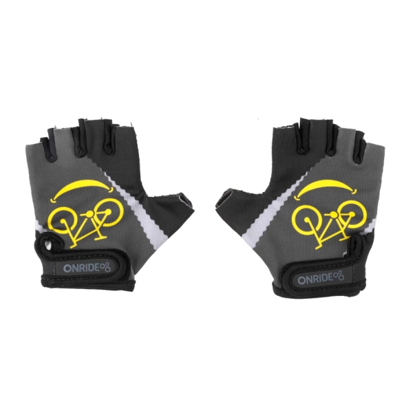 Рукавички дитячі ONRIDE Gem Велопосмішка сіра 3-4