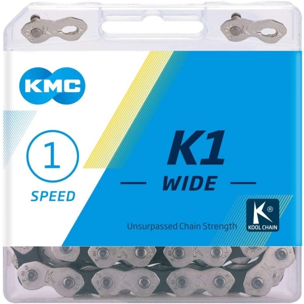 Ланцюг KMC K1 Wide Silver/Black - фото 1