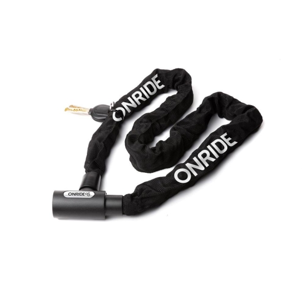 Велозамок ONRIDE Tie Lock 10 ланцюговий циліндровий 5x1000mm