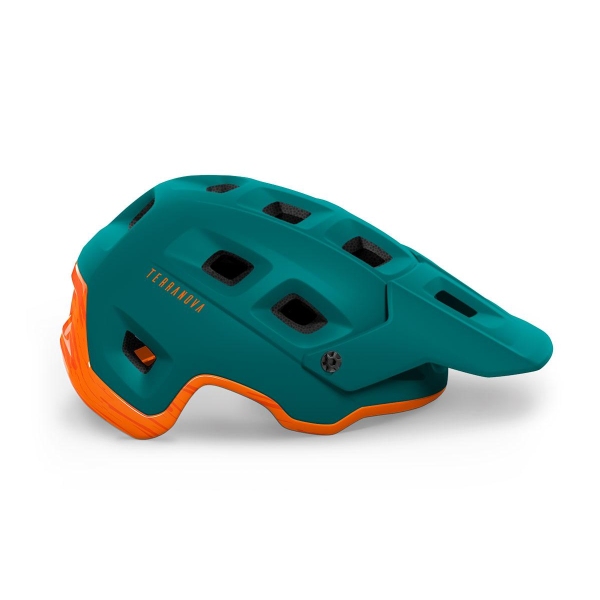 Шолом MET Terranova Alpine Green Orange | Matt Glossy S - фото 2