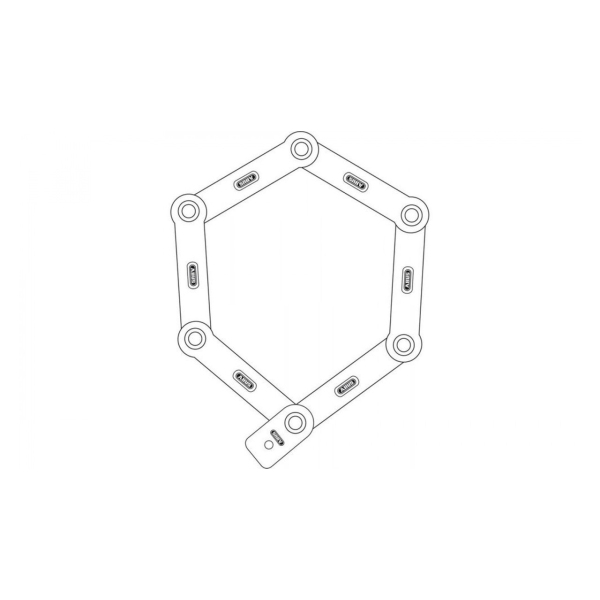 Замок сегментний ABUS 6055C/60 Black Bordo Lite Mini - фото 1