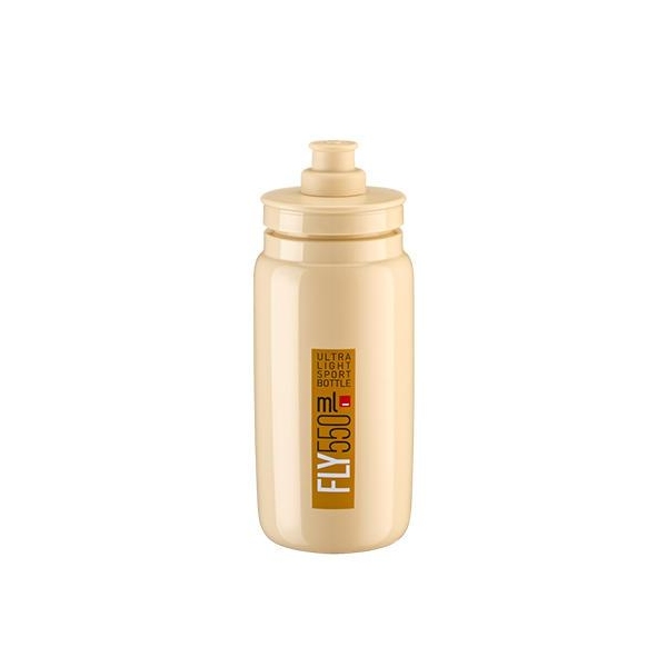 Фляга ELITE Fly 550ml бежева з коричневим лого