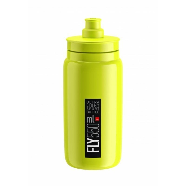 Фляга ELITE Fly 550ml неоново жовтий з чорним лого