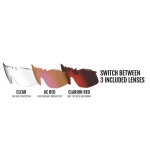 Окуляри TIFOSI Aethon - White/Black - Clarion Red/AC Red/Clear - фото 2