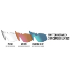 Окуляри TIFOSI Sledge Lite - Crystal Pink - Clarion Blue/AC Red/Clear - фото 4
