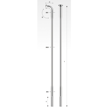 Спиця Pillar PDB1415 чорна