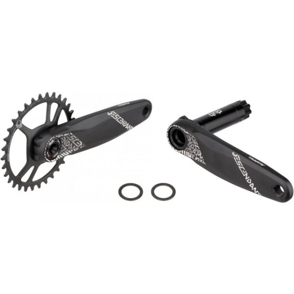 Шатуни TRUVATIV Descendant 6K Eagle DUB 32T / 175mm Black - фото 2