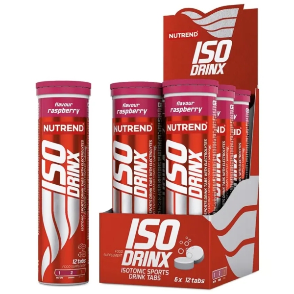 Ізотонічний напій NUTREND Isodrinx Tabs 12 табл - малина - фото 1